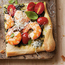Shrimp-Pesto Pizza