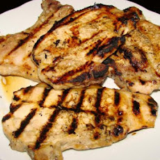 Grilled Pork Chops Sweet and Garlicky
