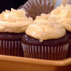 Gingerbread Cupcakes with Caramelized Mango Buttercream