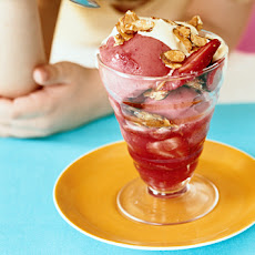 Strawberry Sundaes with Prosecco Sabayon