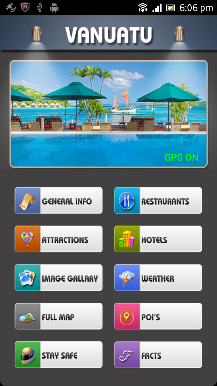 Android application Vanuatu Offline Travel Guide screenshort