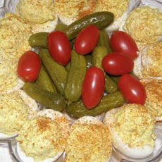 Chips and Dip Deviled Eggs