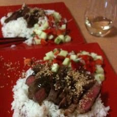 Beef Teriyaki With Cucumber Salsa