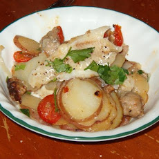 Rachael Ray's Sausage and Fish One Pot
