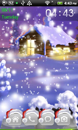 Christmas Falling Snow Theme