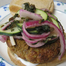Tandoori Chicken Burgers With Minted Cucumbers