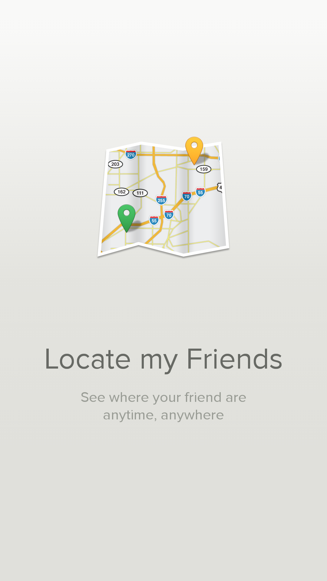 Android application Find My Friends! screenshort