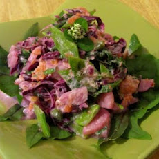Fresh Leprechaun Footprint Salad With Eye of Newt Dressing