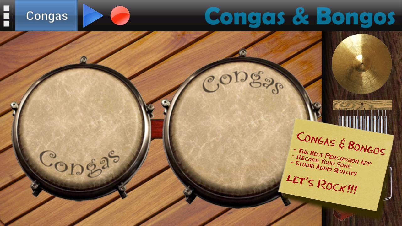 Android application Congas &amp; Bongos screenshort