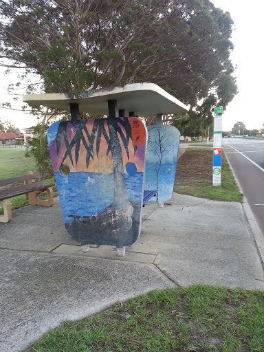 Sea Side Bus Stop Art