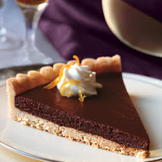 Bittersweet Chocolate-Citrus Tart with Jasmine Whipped Cream