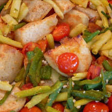 Roasted Potatoes, Cherry Tomatoes, and Green Beans