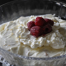Simplified Limoncello Tiramisu with Raspberries