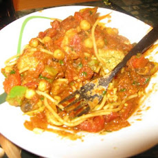 Moroccan Style Turkey Spaghetti & Meatballs
