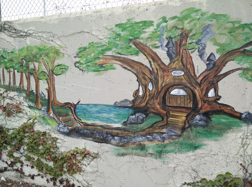 Tree House River Mural