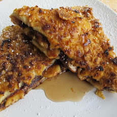 Crunchy Stuffed Nutella and Banana French Toast