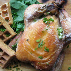 Sunday Supper: Roast Chicken with Herb Waffles