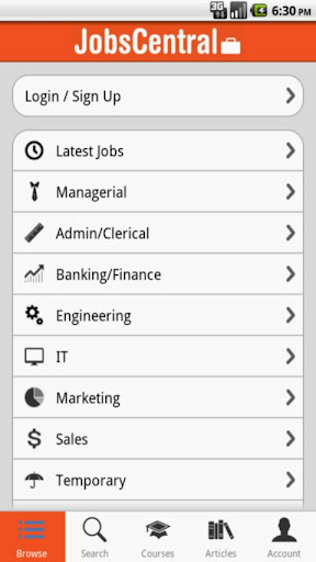 JobsCentral Job Search