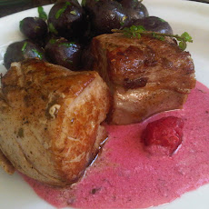 Pork Tenderloin with Raspberry and Lavender