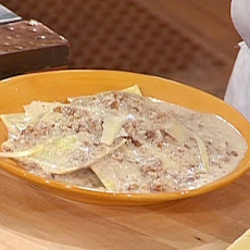 Goat Cheese Ravioli with Creamy Walnut Sauce