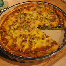 Spinach, Roquefort and Walnut Quiche