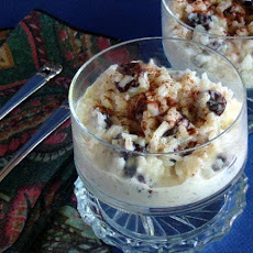 Rice Pudding With Dried Cherries