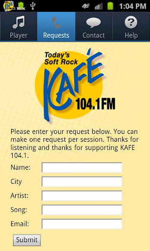 【免費音樂App】104.1 KAFE-APP點子