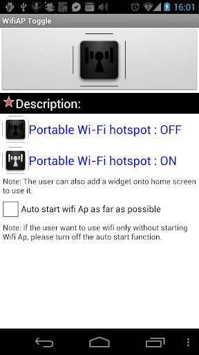 WifiAp Toggle Widget