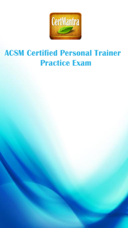 Android application ACSM CPT -  Trainer Exam Prep screenshort