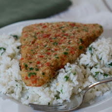 Coconut Tilapia with Jasmine Rice & Greens for Sea Cuisine