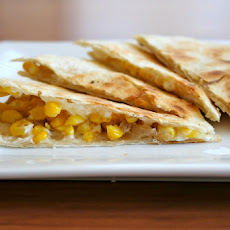 Roast Corn, Goat Cheese, and Caramelized Onion Quesadilla