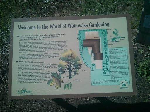 World of Waterwise Gardening Welcome Sign