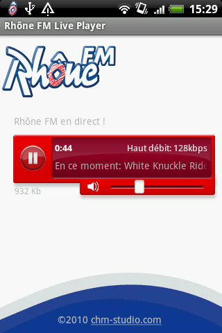 Rhône FM Live Player