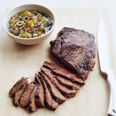 Seared Sirloin Steak with Onion Relish