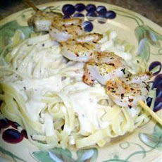 Alfredo Shrimp with Angel Hair Pasta