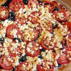 Spinach Garlic Pizza