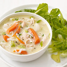 Lemon Chicken Soup and Salad