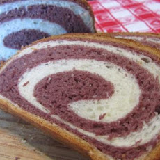 Purple Yam Two-Tone Bread