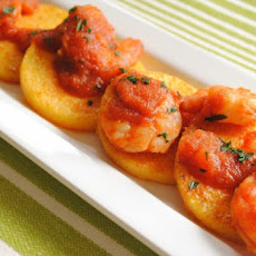Griddled Polenta Cakes and Spicy Chipotle Shrimp