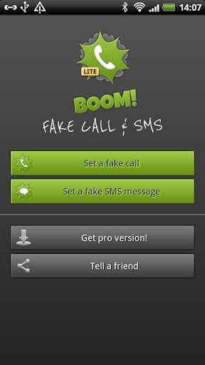 BOOM Fake call and SMS Lite