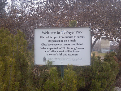 DeMeyer Park Entrance