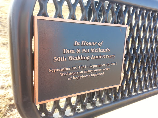 Wedding Anniversary Memorial Bench