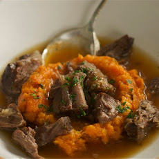 Cardamom Broth with Oxtails & Vanilla Honey Sweet Potatoes
