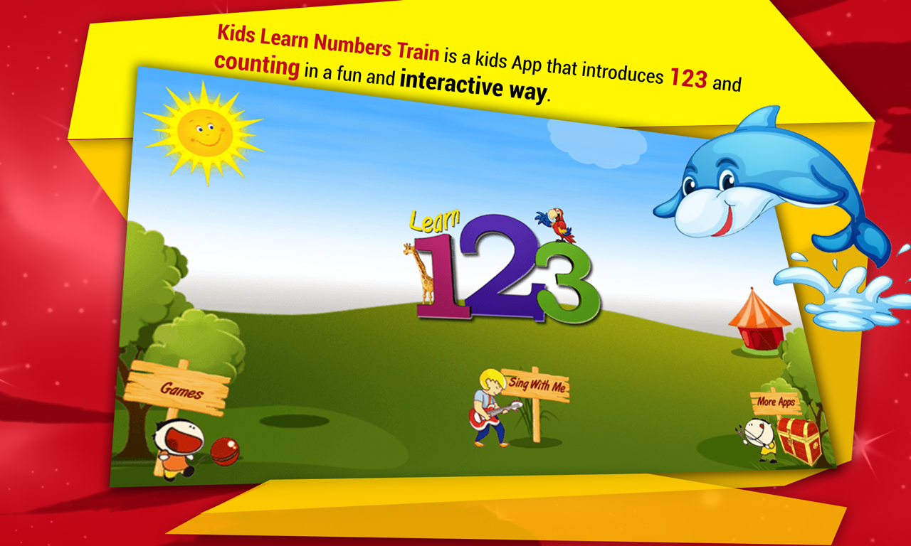 Android application Kids Learn Numbers Train screenshort