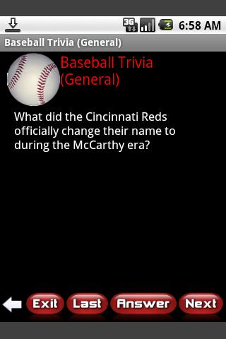 Baseball Trivia