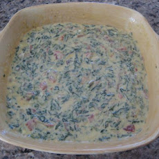 Quick Cream Cheese, Spinach & Bacon Dip (Microwave)