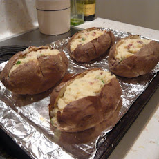 Spicy Loaded Twice Baked Mashed Potatoes