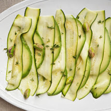 Patricia Wells' Zucchini Carpaccio with Avocado and Pistachios