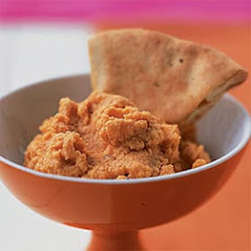 Spiced Red Lentil Dip with Pita Crisps