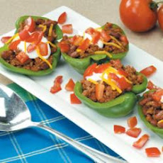 Taco-Stuffed Pepper Cups